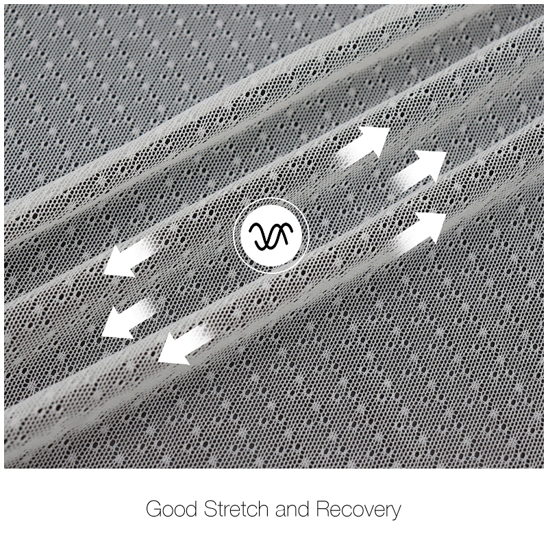 Super light weight nylon spandex jacquard mesh eco-friendly fabric